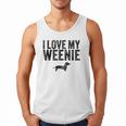 Dachshund Dog I Love My Weenie Dad Mom Dog Lover Men Tank Top