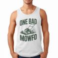 Dad Lawn Mowing One Bad Mowfo Mower Dad Gardening Men Tank Top