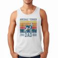 Dog Airedale Terrier Dad Vintage Airedale Terrier Dad Men Tank Top
