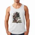 Dog Book Flower Men Tank Top