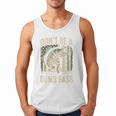 Don't Be A Dumb Bass Fish Camo American Flag Dad Jokes Men Tank Top