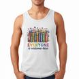 Everyone Is Welcome Here Floral Book LGBT Pride Equality Men Tank Top