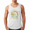 Fishing I'd Rather Be Fishing Bass Fish Dad Jokes Men Tank Top