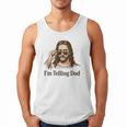 I'm Telling Dad Jesus Wearing Sunglasses Christian Fathers Men Tank Top