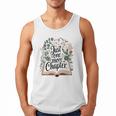 Just One More Chapter Bookish Book Reading Botanical Men Tank Top