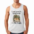 I Just Want To Read Books And Pet Cats Cat Lover Men Tank Top I Just Want To Read Books And Pet Cats Cat Lover Men Tank Top