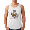 Life Is Better With Cats Coffee Books Cat Reading Book Men Tank Top