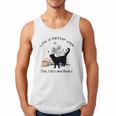 Life Is Better With Tea Cats And Books Cat Sayings Men Tank Top