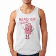 Read 'Em Western Cowgirl Retro Groovy Reading Books Men Tank Top