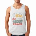 Read And Think About Prayer Faith & Book Lover Premium Men Tank Top