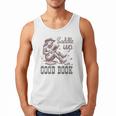 Retro Cowgirl ReadingTee Saddle Up With A Good Book Western Men Tank Top