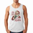 He Sees What You'Ve Been Reading Bookish Christmas Humor Men Tank Top