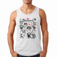 Skelanimals I Bite Vintage Retro Dead Pet Textbook Collage Men Tank Top