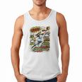 Softball Outfielder Best Traits Brave Retro Comic Book Art Premium Tri-Blend Men Tank Top