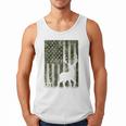 US Flag Deer Elk Buck Camoflage Hunting Hunter Dad Grandpa Men Tank Top
