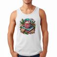 Vintage Cozy Winter Hot Cocoa Books Gingerbread Book Lovers Men Tank Top Vintage Cozy Winter Hot Cocoa Books Gingerbread Book Lovers Men Tank Top