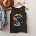Cat Daddy Vintage 80s Style Cat Retro Sunglasses Distressed Men Tank Top