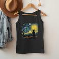 Cat Starry Night Van Gogh Cat For Cat Lover Cat Mom Cat Dad Men Tank Top