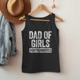 Dad Of Girls Outnumbered Shirt Men Daddy Fathers Day Men Tank Top