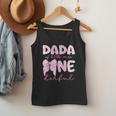 Dada Of Little Miss Onederful First Birthday Girl Bow Men Tank Top Dada Of Little Miss Onederful First Birthday Girl Bow Men Tank Top