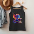 Dragon Reading a Book Bookworm Book Lover Men Tank Top Dragon Reading a Book Bookworm Book Lover Men Tank Top