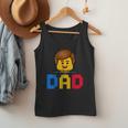 Family Dad Master Builder Building Bricks Blocks Fathers Day Men Tank Top