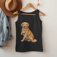 Golden Retriever I Love Dad Dog Dad Father's Day Men Tank Top
