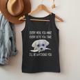 Maltese Dog Watching Owner Quote Puppy Mom Dad Men Women Girls Kids Men Tank Top