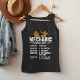 Mechanic Men Dad Hourly Rate Car Auto Garage Mechanic Men Tank Top