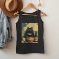 Vintage Japanese Cat Ramen Cat Dad Retro Graphic Women Men Tank Top