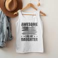 Awesome Like My Daughter Mom Dad American Flag Men Tank Top