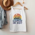 Comin In Hot Pontoon Boat Boating Lake For Dad Small Men Tank Top