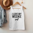Dachshund Dog I Love My Weenie Dad Mom Dog Lover Men Tank Top