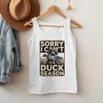 Duck Hunting Dog Sorry I Cant Its Duck Season Dad Joke Men Tank Top