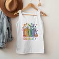 Equal Rights Book Flower Equality Peace Love Kindness Book Men Tank Top