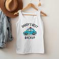 Father Son Daughter Daddy's Best Backup Father's Day Toddler Men Tank Top