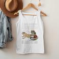 Tiny Dinosaur Read Books & Pet My Bearded Dragon Lover Premium Tri-Blend Men Tank Top