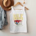 Wake Up Smarter Librarian Book Stack Premium Tri-Blend Men Tank Top
