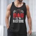 1 Year Old Racing Car Fast One Birthday 1st Family Dad Men Tank Top