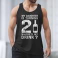 21st Birthday Dad Mom 21 Year Old My Daughter Squad Men Tank Top