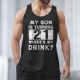 21st Birthday Dad Mom 21 Year Old Son Matching Family Men Tank Top