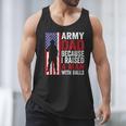 Army Dad Because I Raised A Man With Balls Men Tank Top
