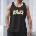 Astronaut Dad Space Birthday Planets Party Matching Family Men Tank Top