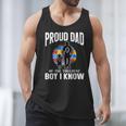 Autism Awareness For Proud Dad Support Autistic Kids Men Tank Top
