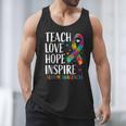 Autism Awareness Ribbon Mom Dad Kids Autistic Support Autism Men Tank Top