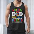 Autism Dad Puzzle Ribbon Proud Son Hero Autism Awareness Men Tank Top
