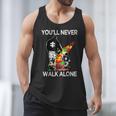Autism Dad Support Alone Puzzle You'Ll Never Walk Men Tank Top
