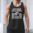 Awesome Dads Have Daughters And Motorcycles Men Fathers Day Men Tank Top