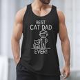 Best Cat Dad Ever Fun Line Art Illustration Men Tank Top Best Cat Dad Ever Fun Line Art Illustration Men Tank Top