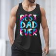 Best Dad Ever Colorful Tie Dye Fathers Day Men Tank Top